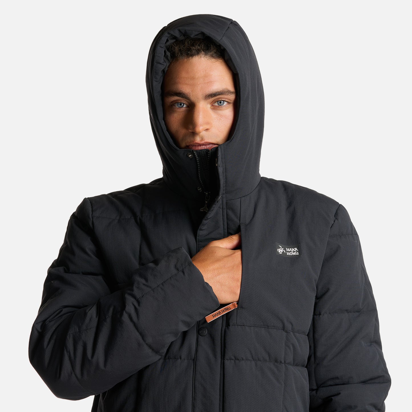 Chaqueta Hombre Aislado Negro Haka Honu