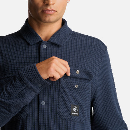 Camisa Hombre Cumbre Invernal Azul Marino Haka Honu