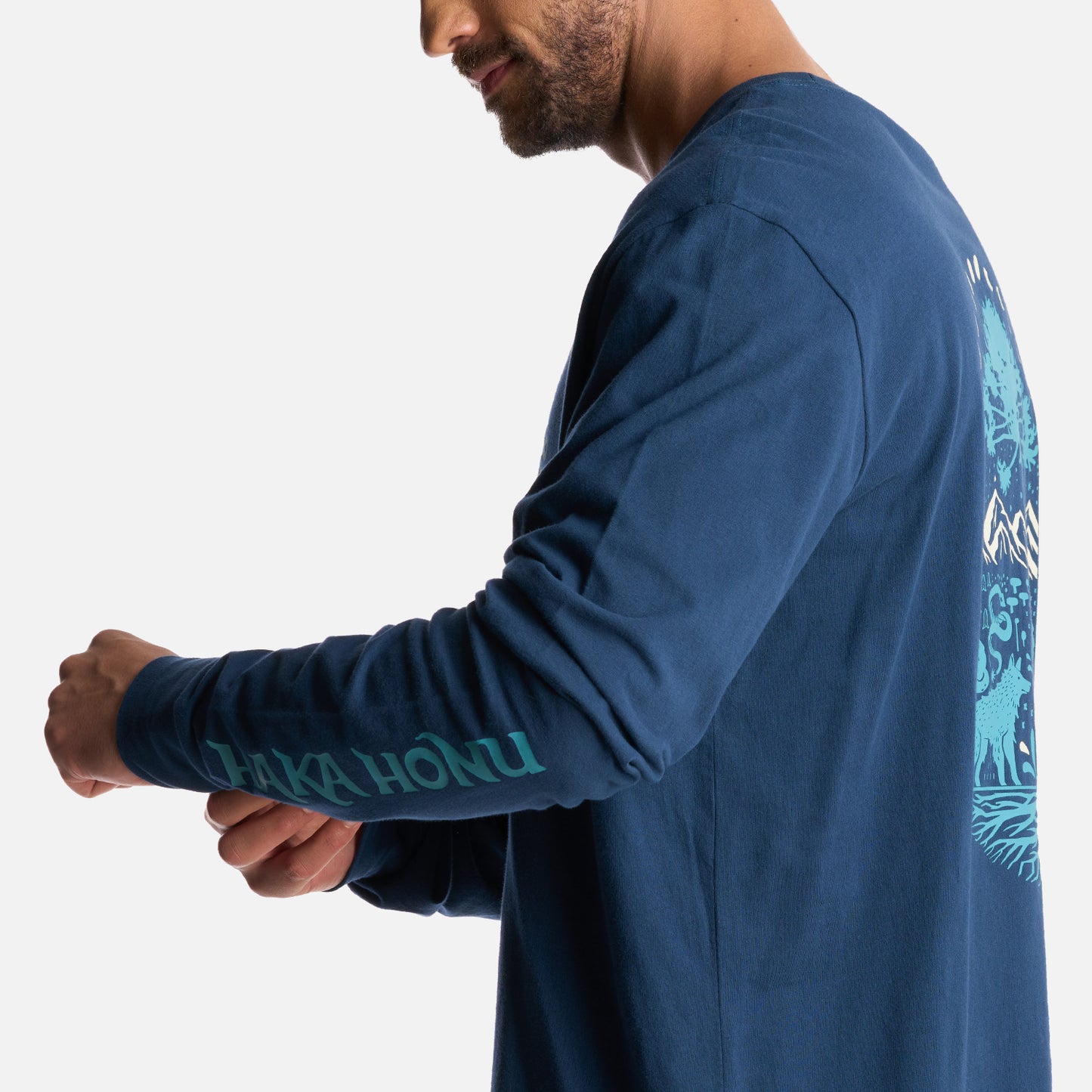 Polera Hombre Norte Sur Azul Oscuro Haka Honu