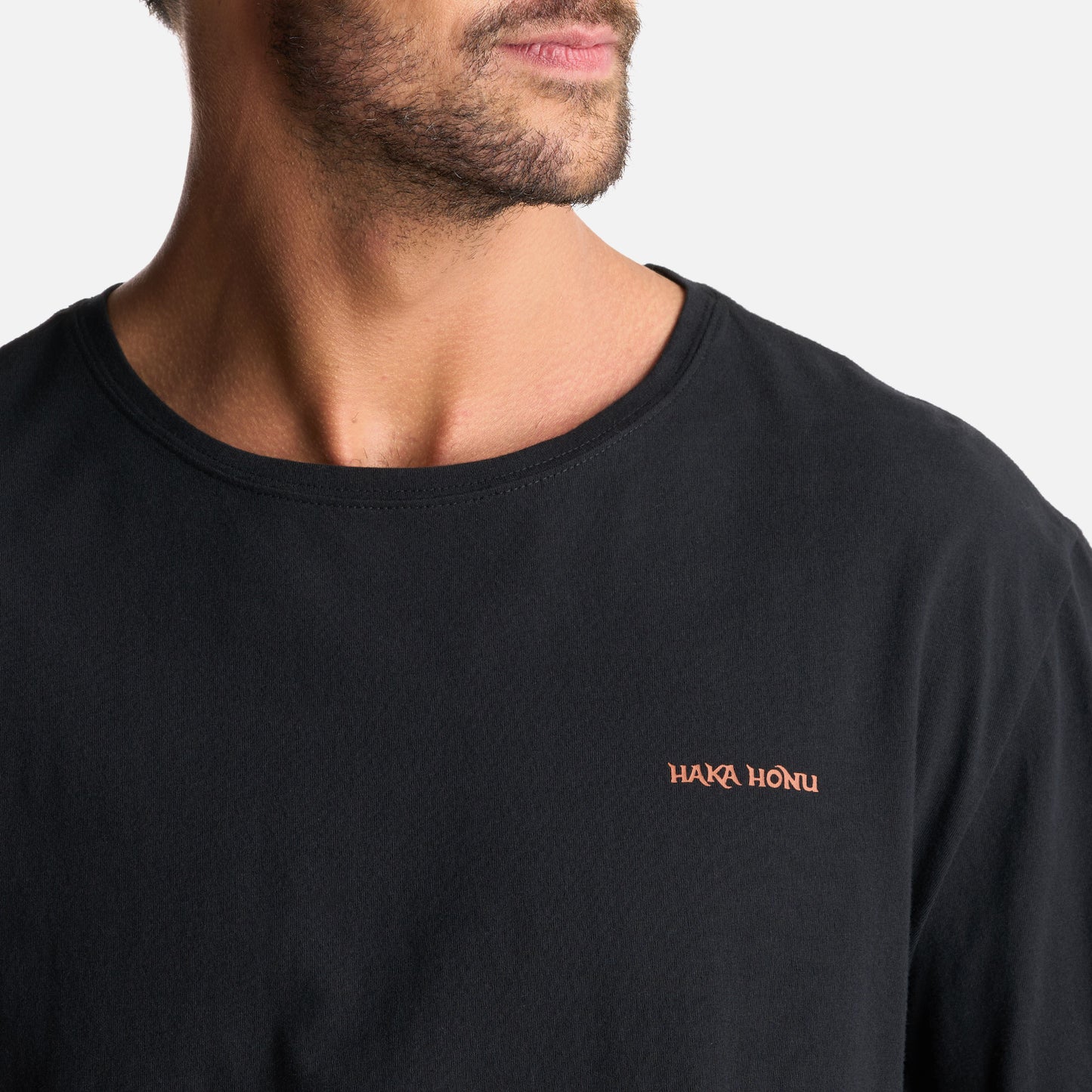 Polera Hombre Polo Larga Negro Haka Honu