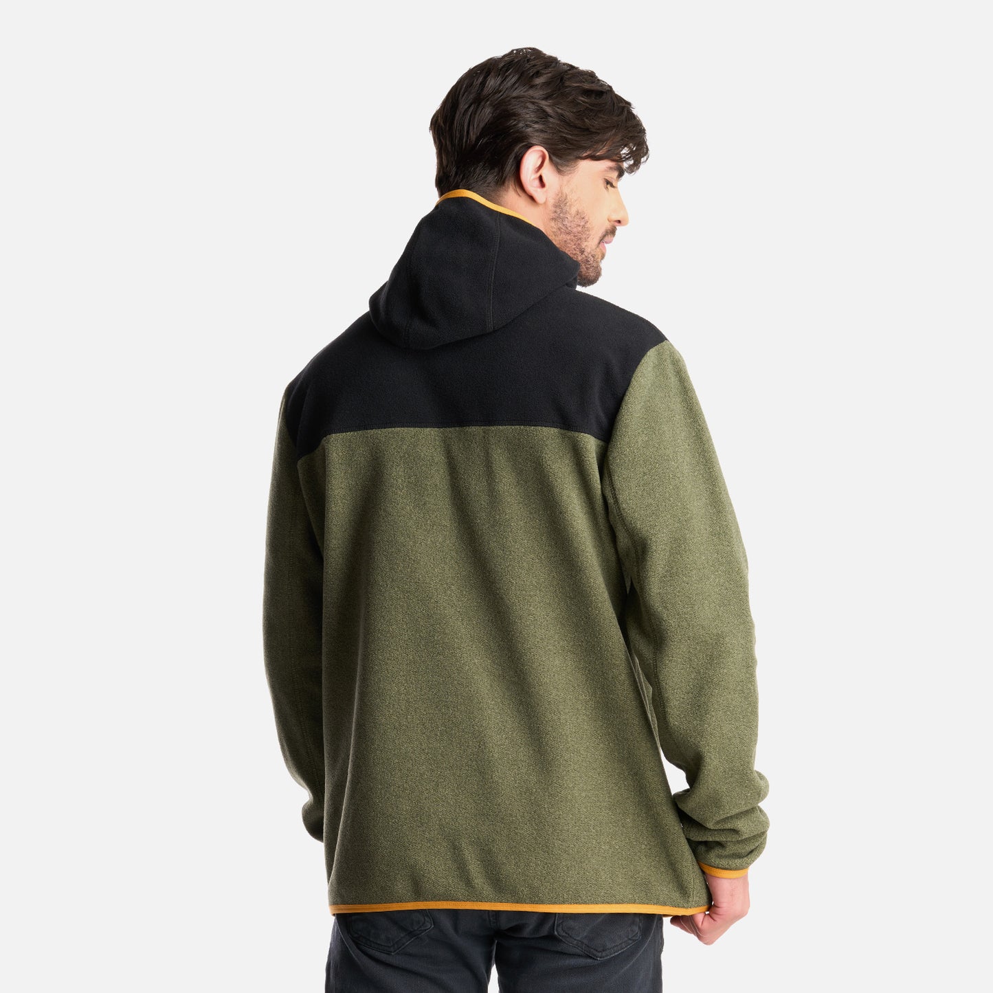 Poleron Hombre Tokerau Hoodie Verde Militar Haka Honu