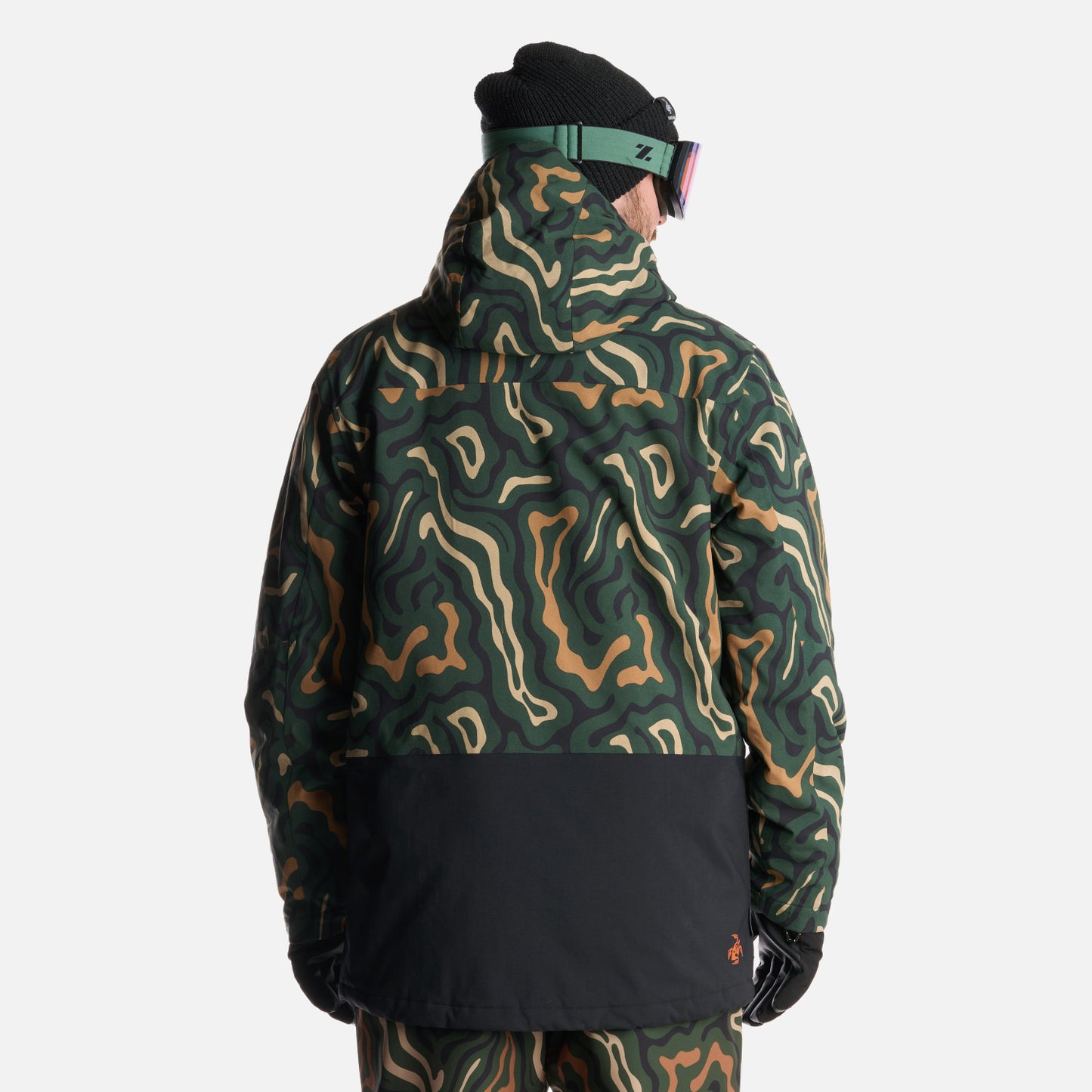 Chaqueta Hombre Yeti Print Verde Militar Haka Honu