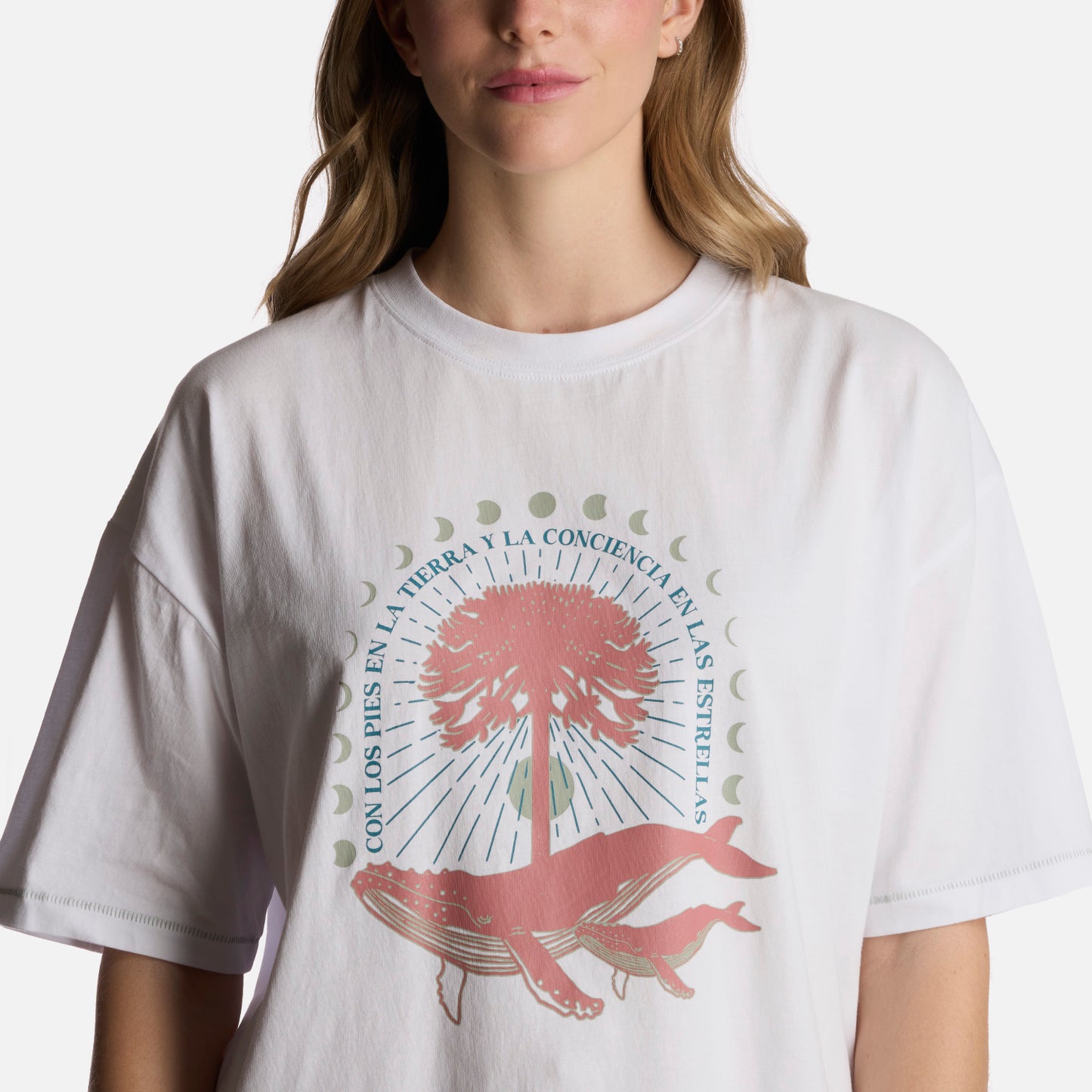 Polera Mujer Gorrión Blanco Haka Honu