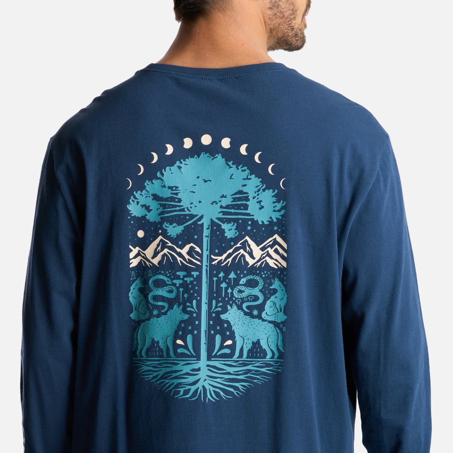 Polera Hombre Norte Sur Azul Oscuro Haka Honu