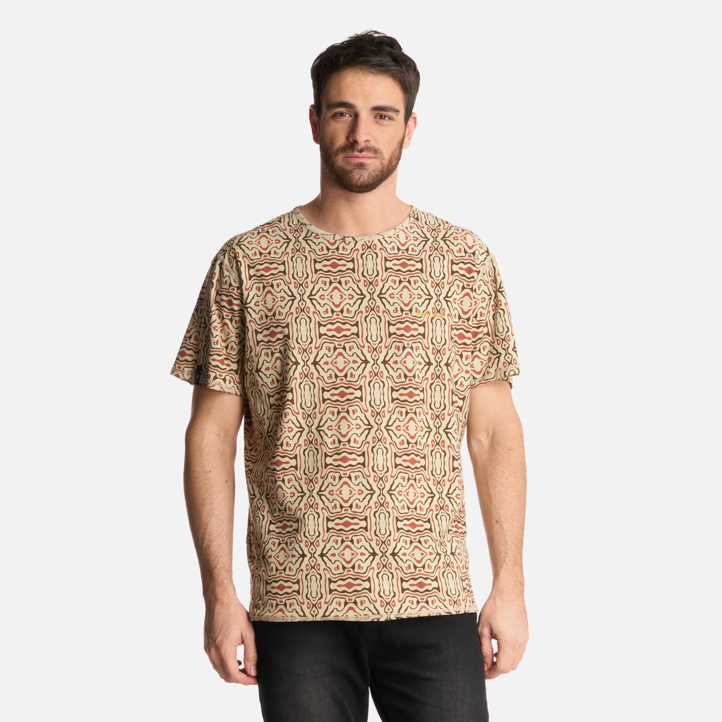 Polera Hombre Bi-Curioso Print Arena Haka Honu