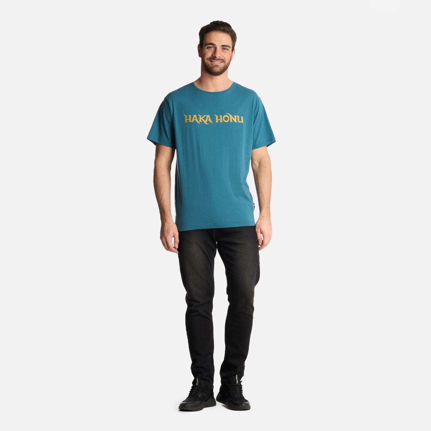 Polera Hombre Logo Petroleo Haka Honu