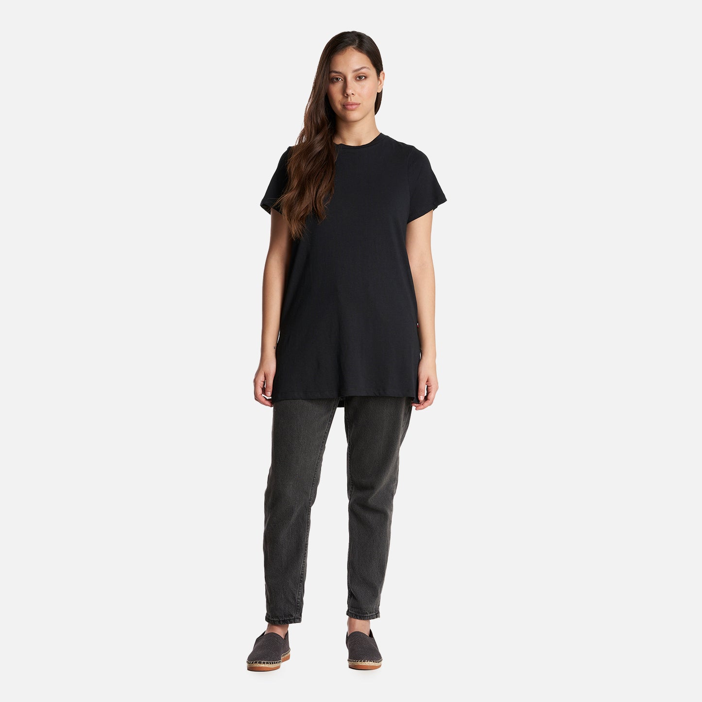 Polera Mujer Natural Negro Haka Honu