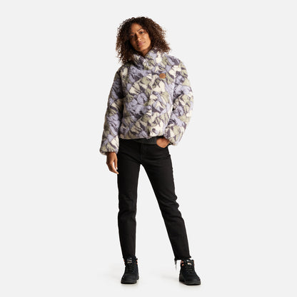 Chaqueta Mujer Aterciopelada Print Lila Haka Honu