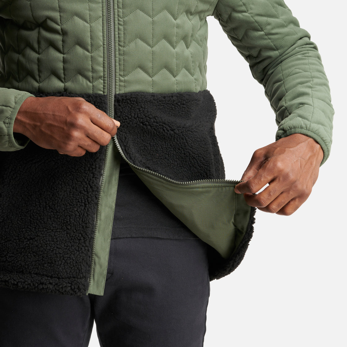 Chaqueta Hombre Noes-Ni Verde oscuro/Negro Haka Honu