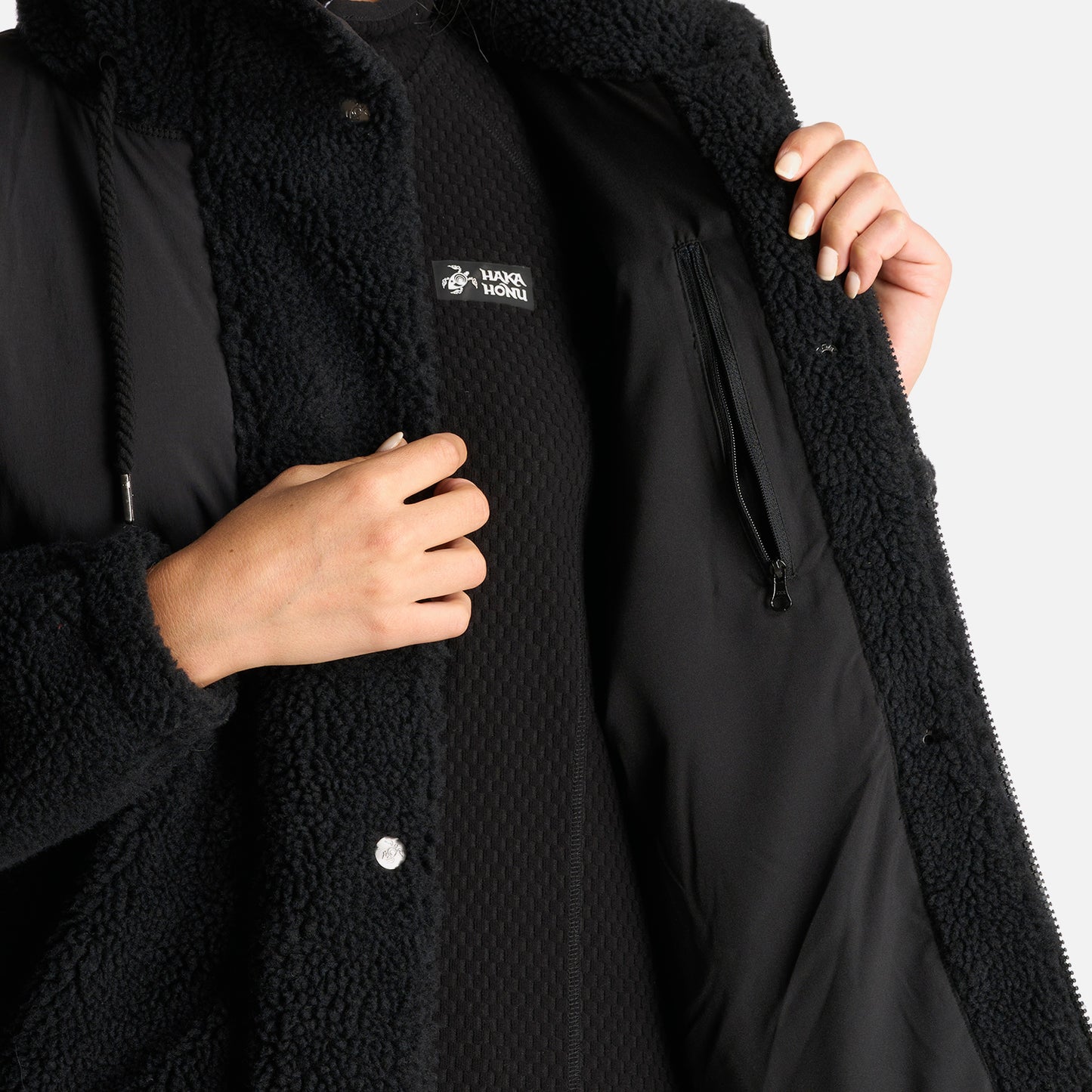 Chaqueta Mujer Calentoso Negro Haka Honu