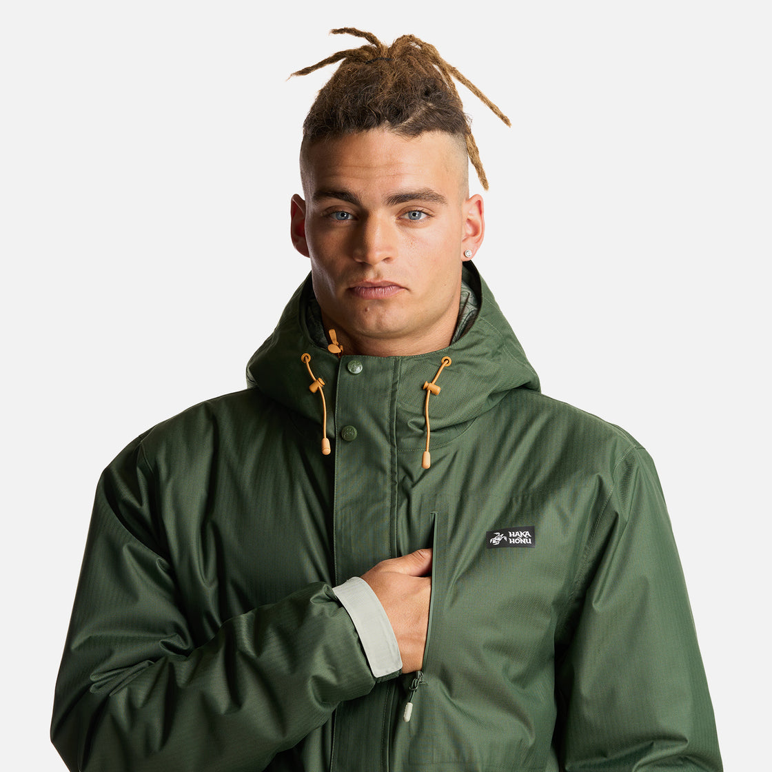 Chaqueta Hombre Perro Guapo Pro Verde Militar Haka Honu