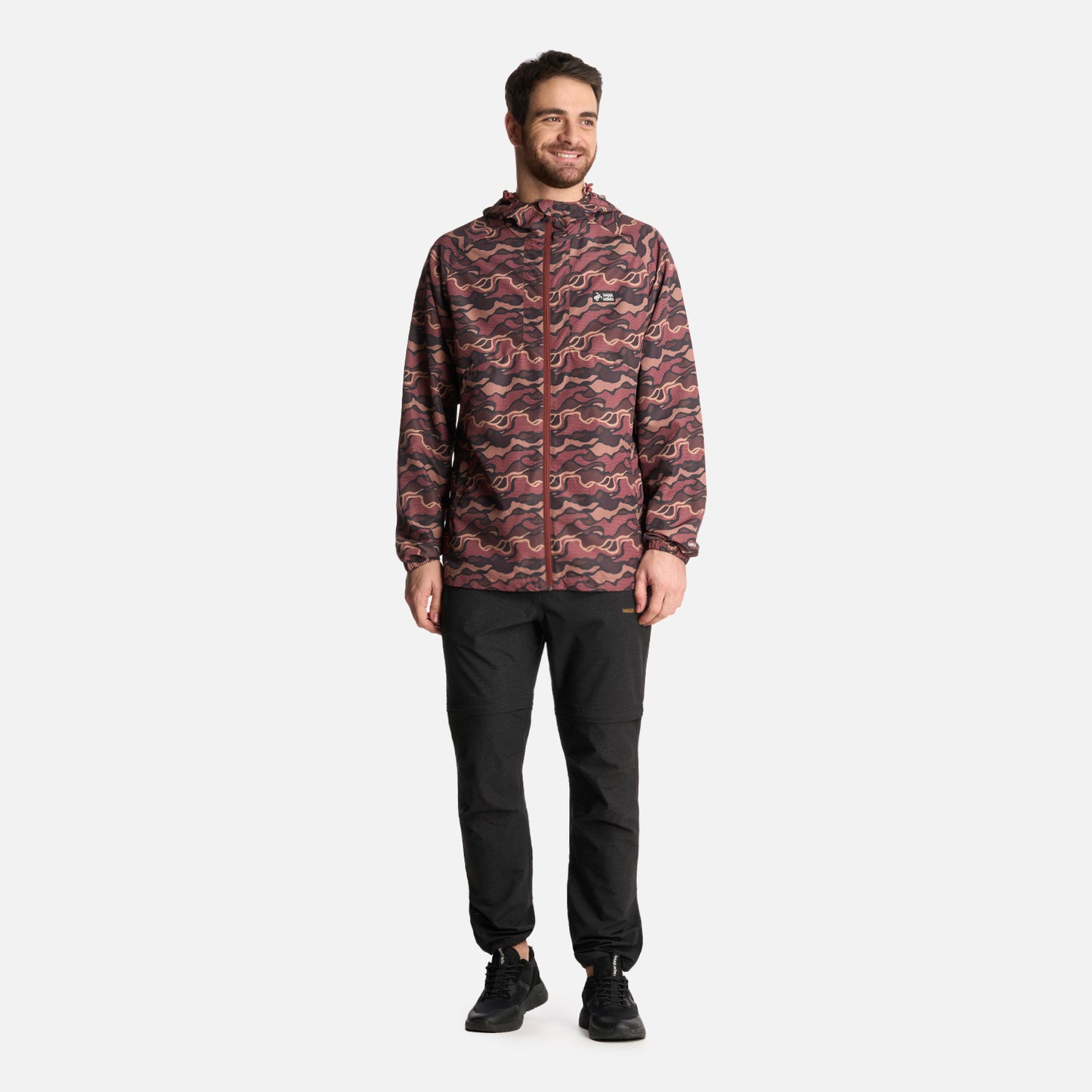 Chaqueta Hombre Aperrao Print Vino Haka Honu