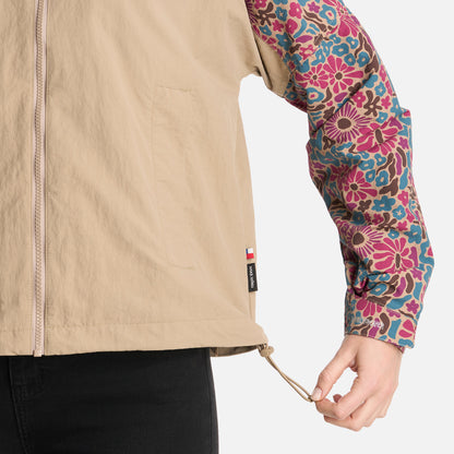 Chaqueta Mujer Hija Del Viento Print Taupe Haka Honu