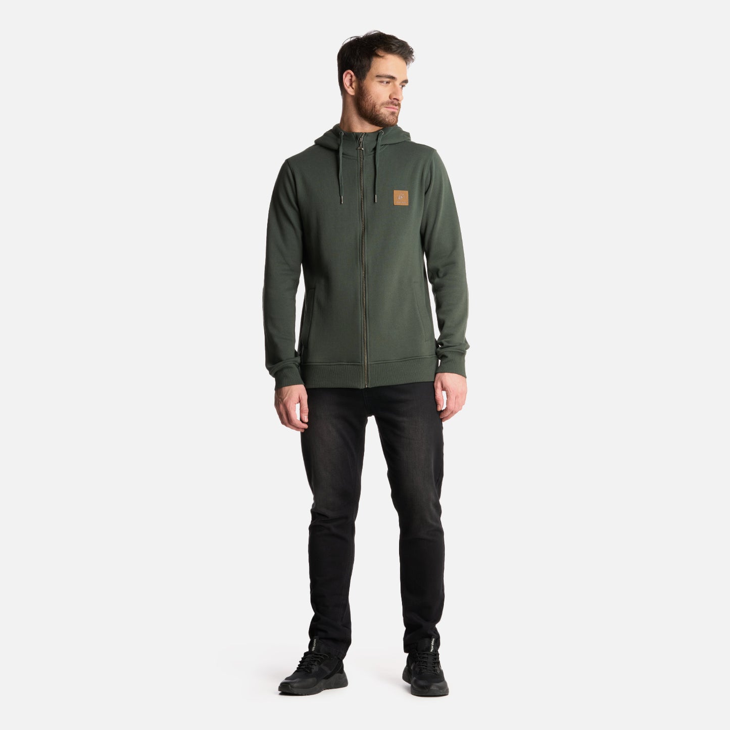 Polerón Hombre Ninja Verde Militar Haka Honu