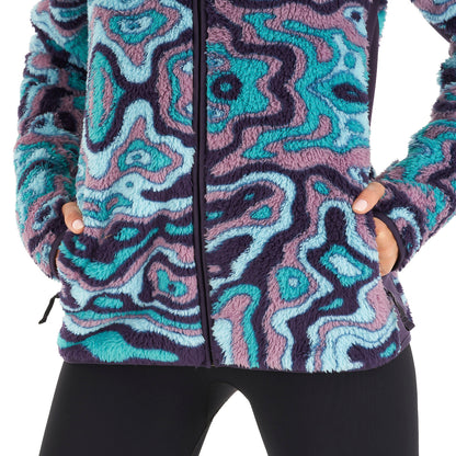 Chaqueta Mujer Calur-oso Print Turquesa Haka Honu