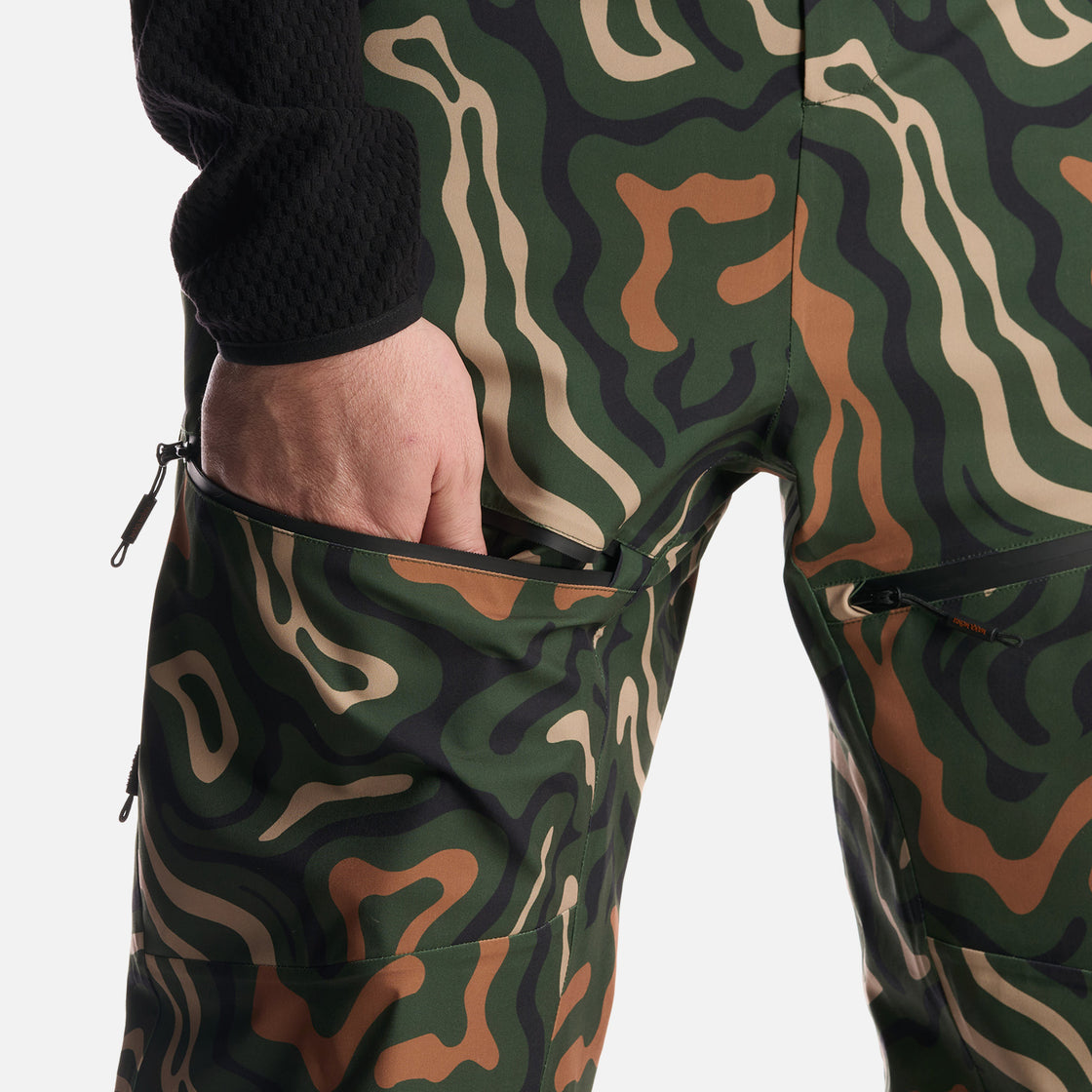 Pantalon Hombre Kunk Print Verde Militar Haka Honu