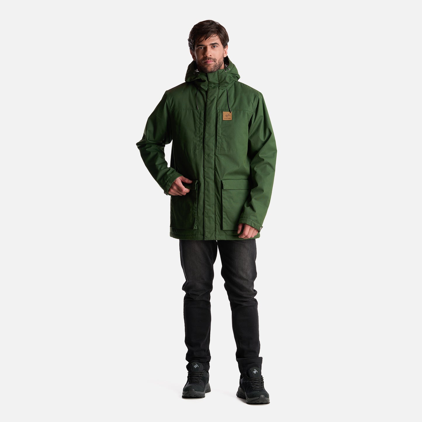 Chaqueta Hombre Valle Invernal Verde Militar Haka Honu