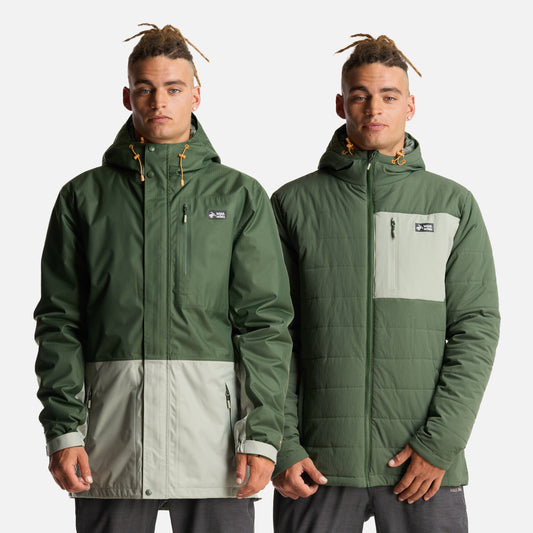 Chaqueta Hombre Perro Guapo Pro Verde Militar Haka Honu