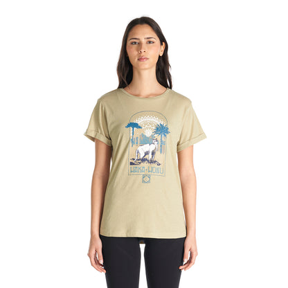 Polera Mujer Polo Beige Haka Honu