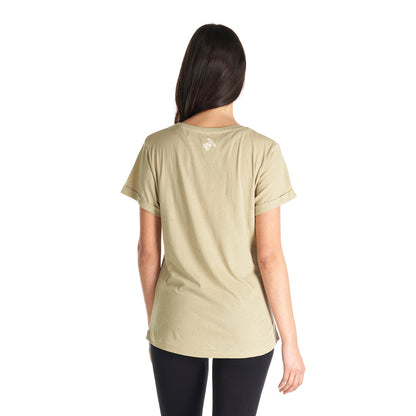 Polera Mujer Polo Beige Haka Honu