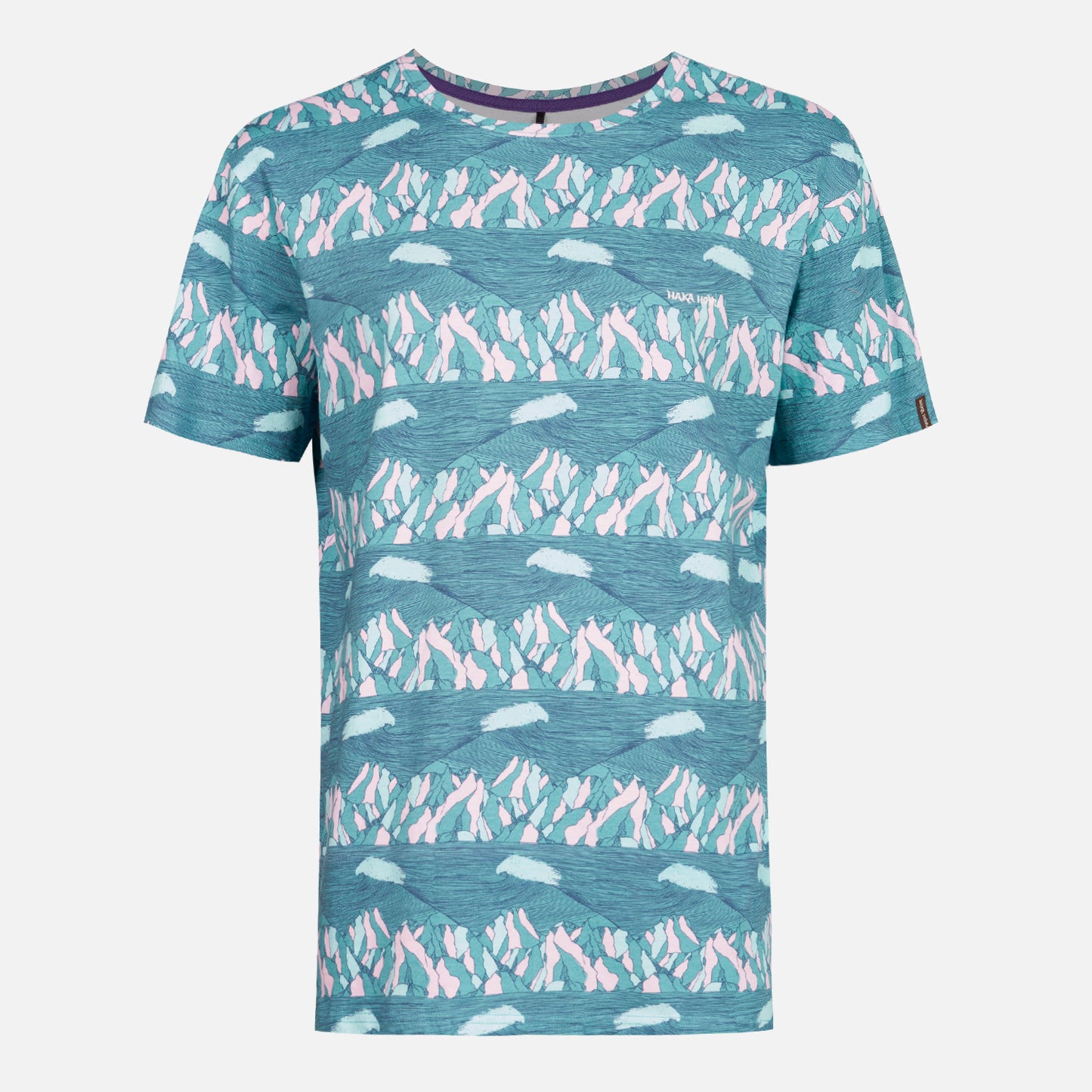 Polera Hombre Taitao Print Azul Haka Honu