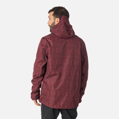 Chaqueta Hombre Agua-zero Print Vino Haka Honu