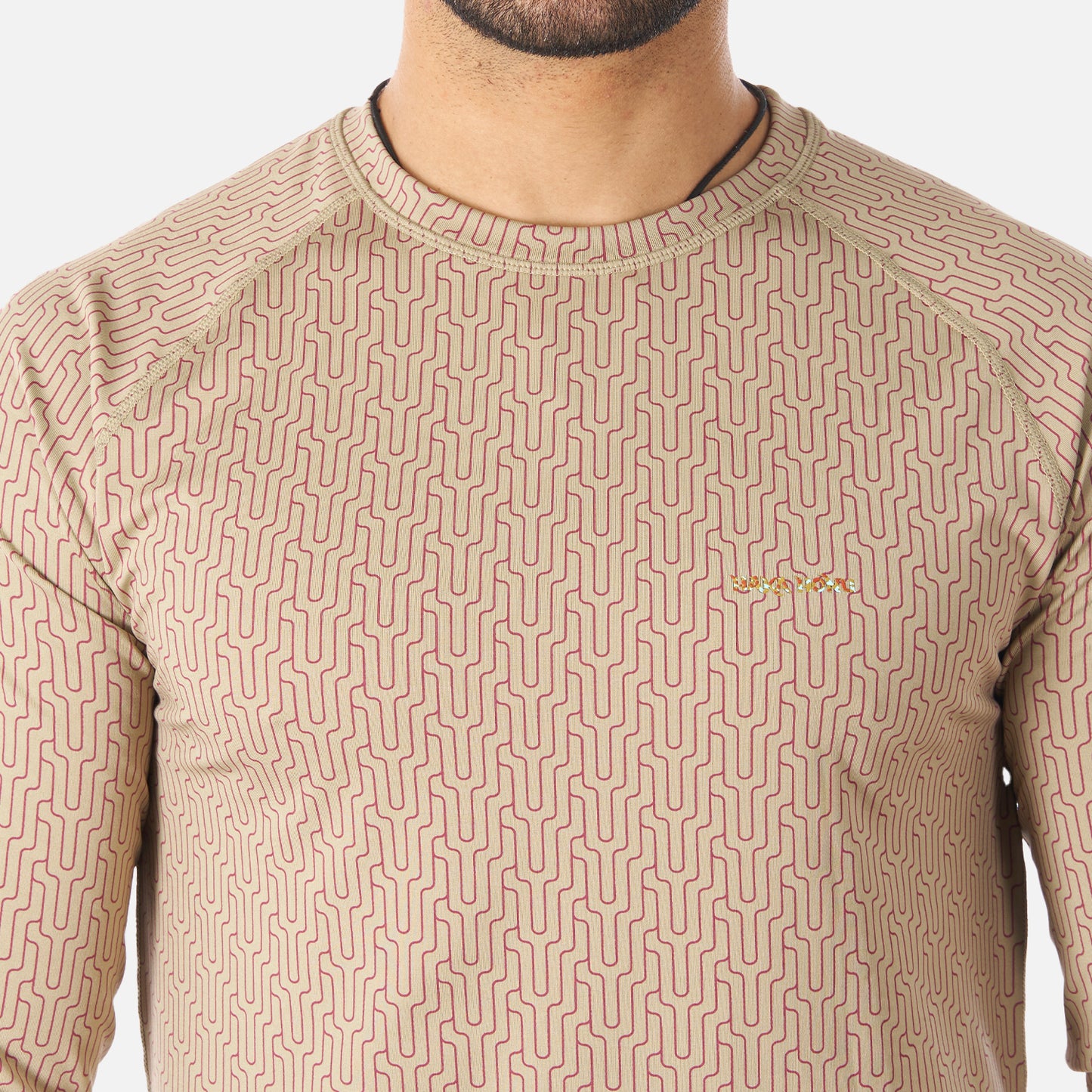 Primera Capa Hombre Huemul Top Print Beige Haka Honu