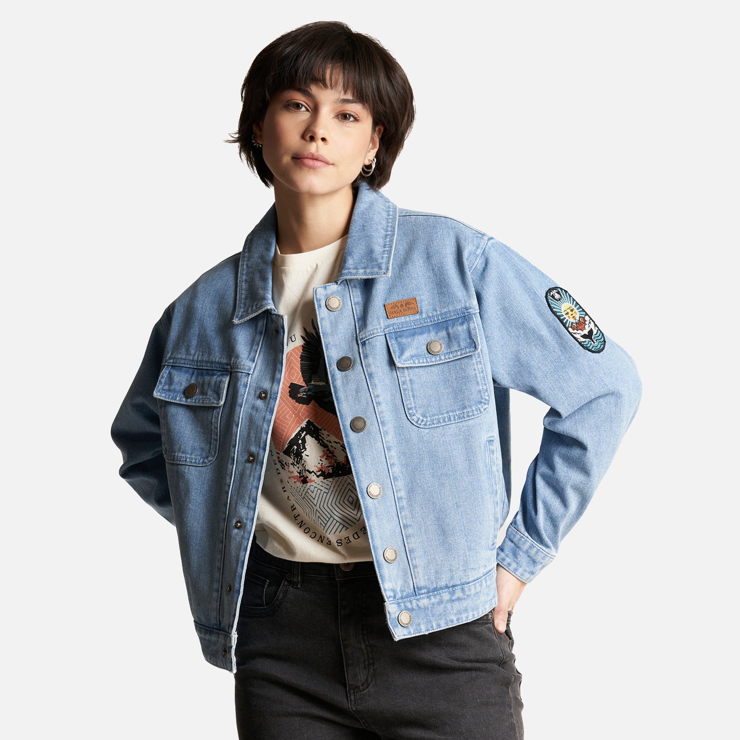 Chaqueta Mujer James Jeans Celeste Haka Honu