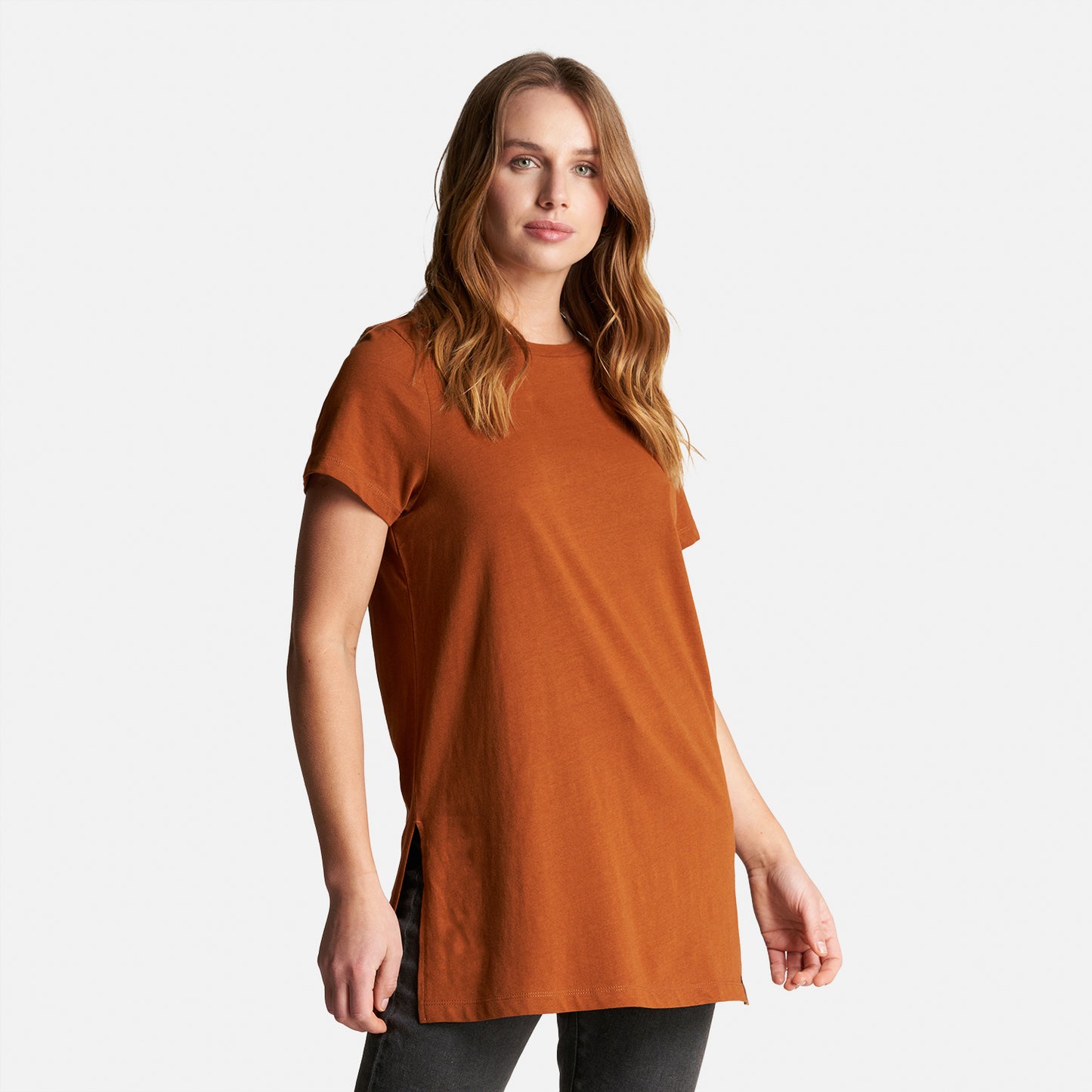 Polera Mujer Natural Terracota Haka Honu