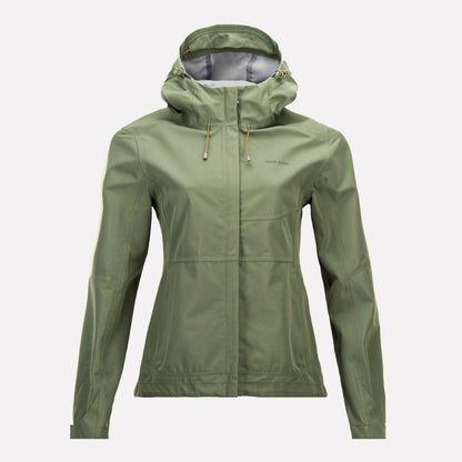 Chaqueta Mujer Agua-zero Verde Militar Haka Honu