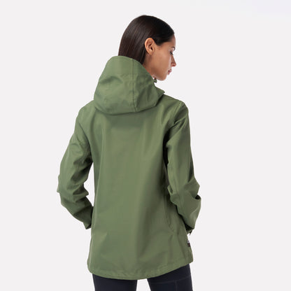 Chaqueta Mujer Agua-zero Verde Militar Haka Honu