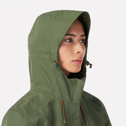 Chaqueta Mujer Agua-zero Verde Militar Haka Honu