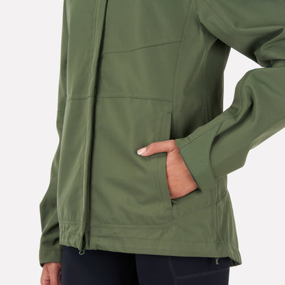 Chaqueta Mujer Agua-zero Verde Militar Haka Honu