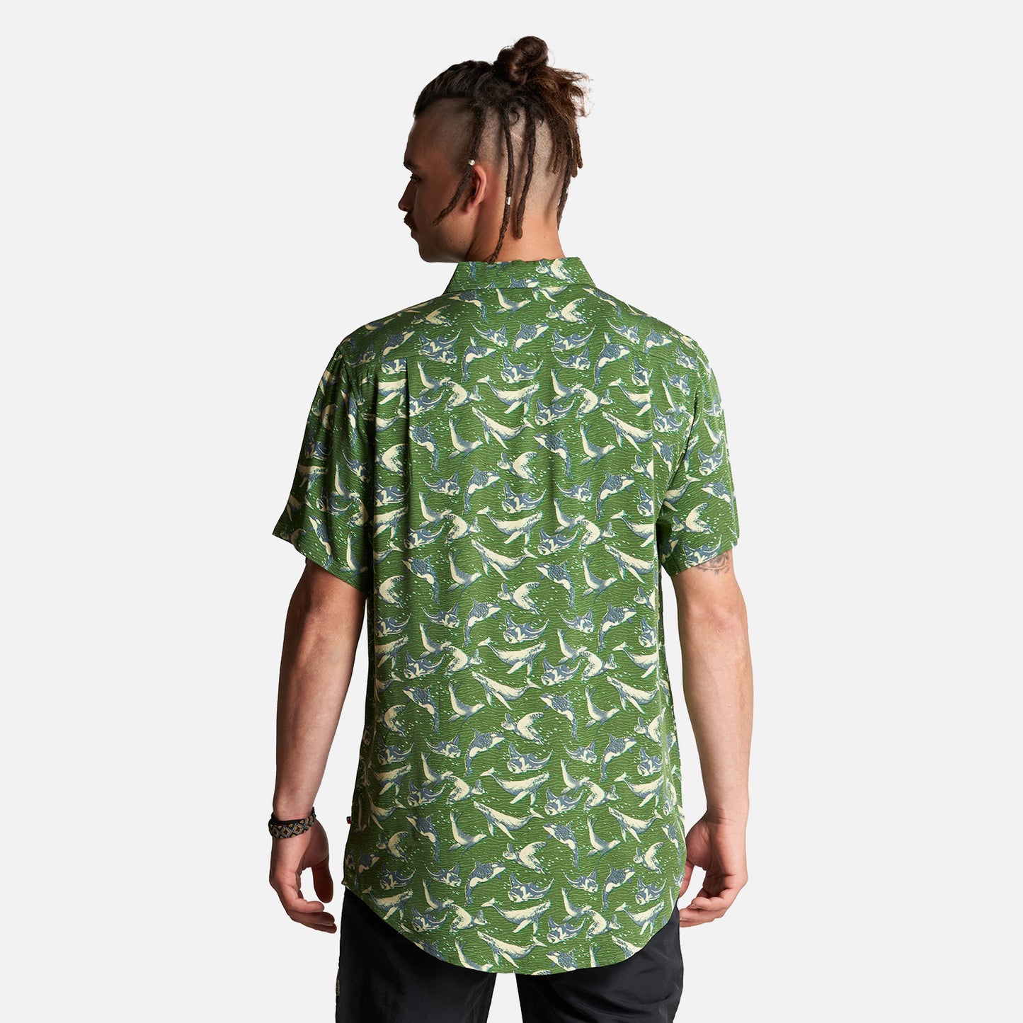 Camisa Hombre Anameizon Full Print Verde Haka Honu