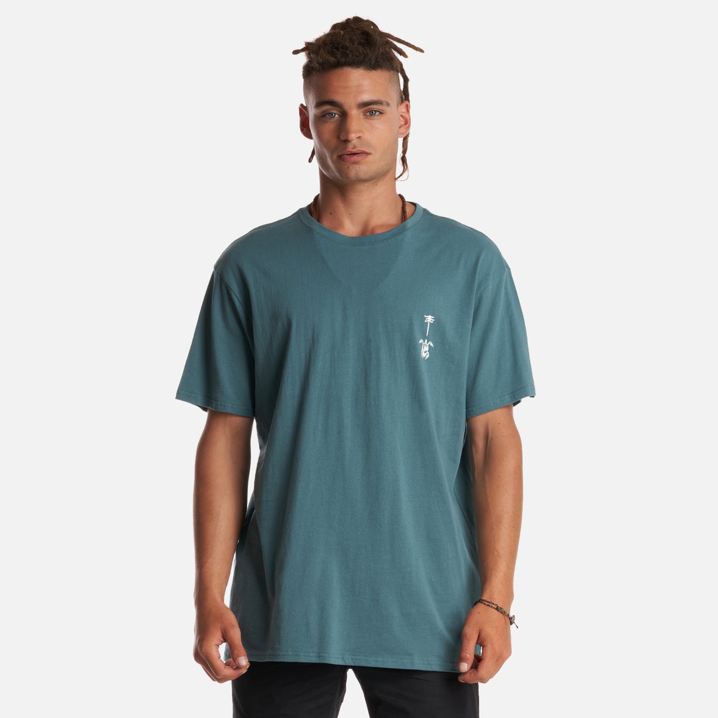 Polera Hombre Amanecer Verde Grisaceo Haka Honu