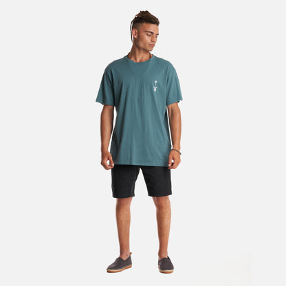 Polera Hombre Amanecer Verde Grisaceo Haka Honu