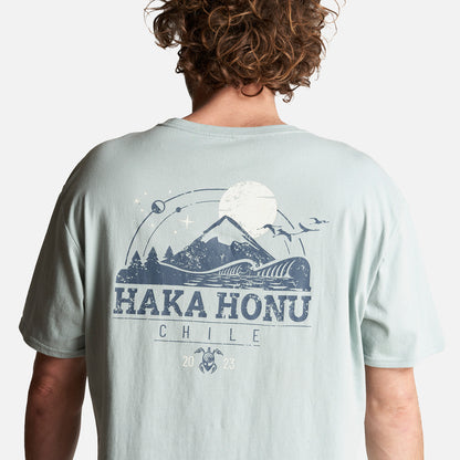 Polera Hombre Atardecer Gris Haka Honu