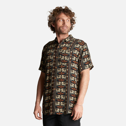 Camisa Hombre Good Karma Full Print Negro Haka Honu