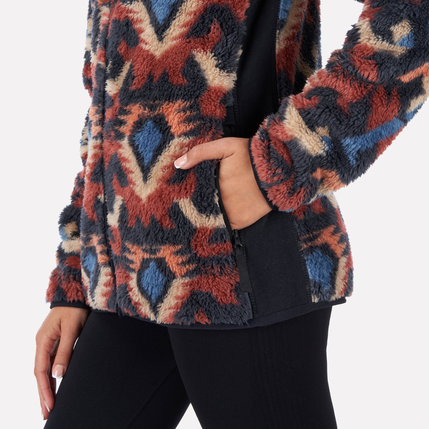 Chaqueta Mujer Calur-oso Print Terracota Haka Honu