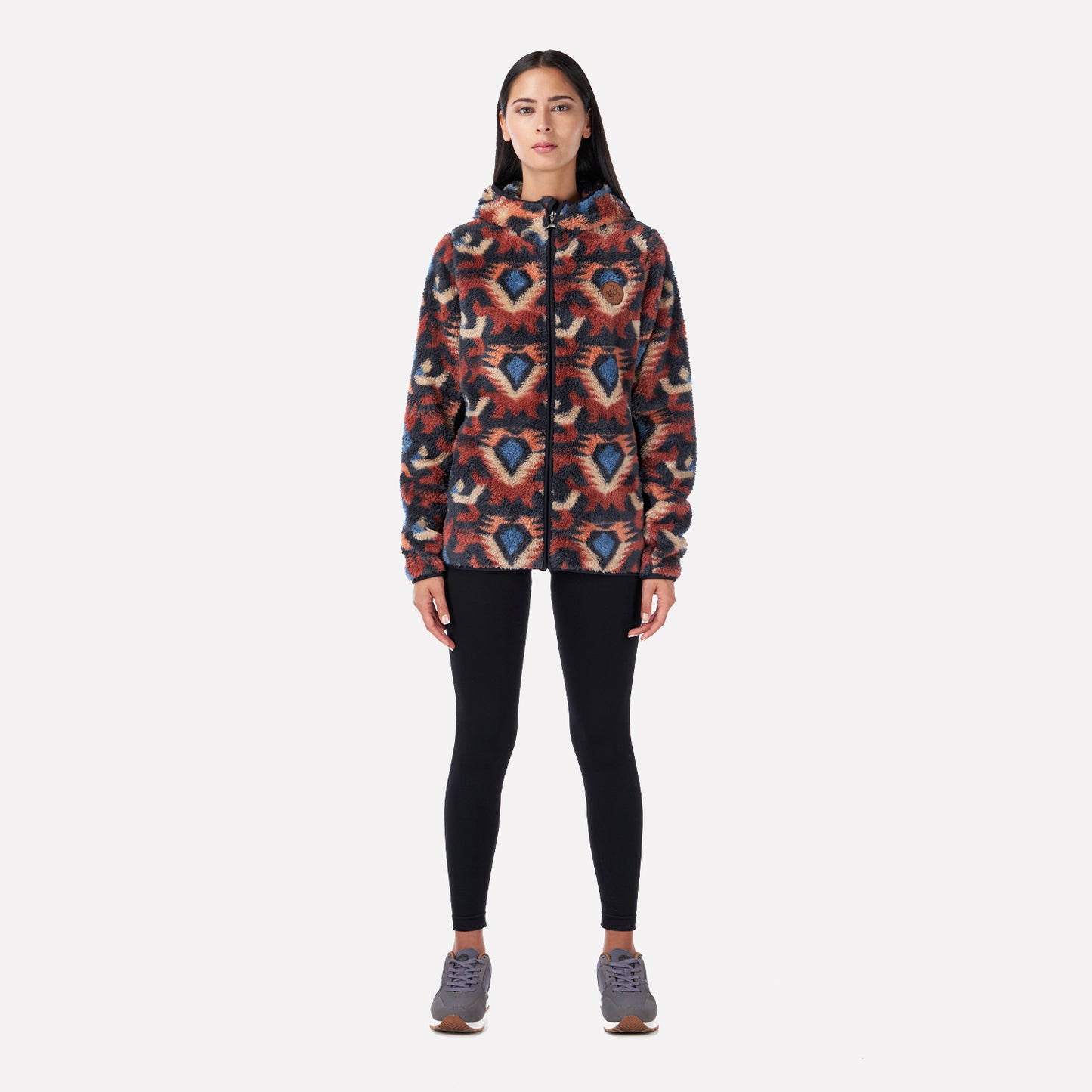 Chaqueta Mujer Calur-oso Print Terracota Haka Honu