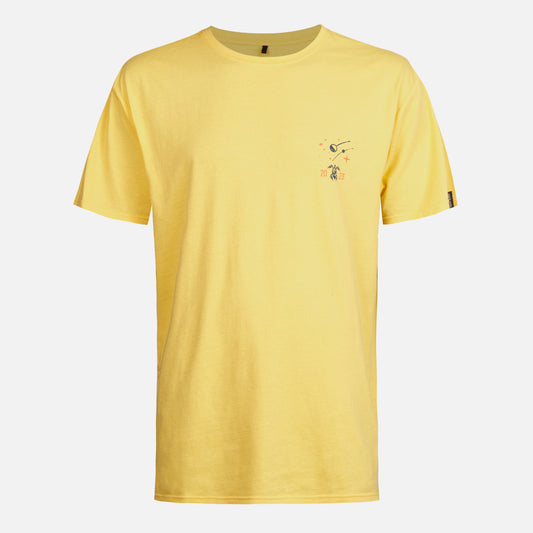 Polera Hombre Atardecer Amarillo Haka Honu