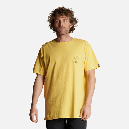 Polera Hombre Atardecer Amarillo Haka Honu