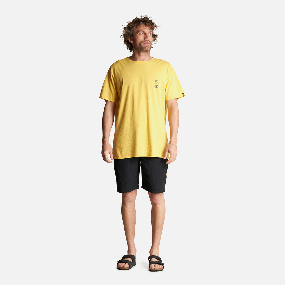 Polera Hombre Atardecer Amarillo Haka Honu