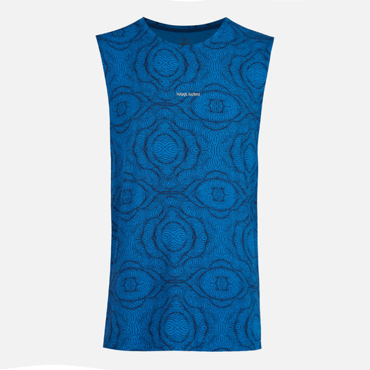 Polera Hombre Yin Ful Print Azul Haka Honu