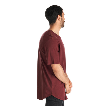 Polera Hombre Natural Burdeo Haka Honu