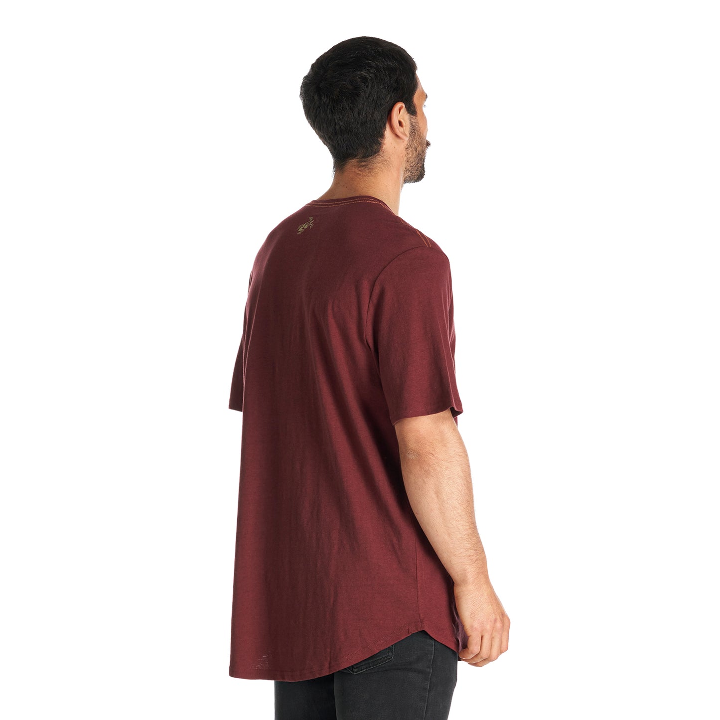 Polera Hombre Natural Burdeo Haka Honu