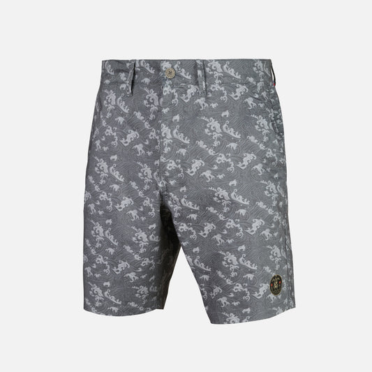 Short Hombre Anfibio Full Print Gris Haka Honu