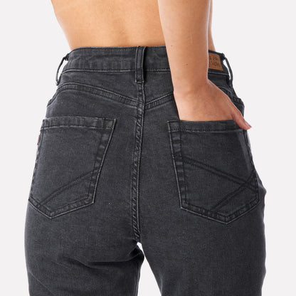 Pantalon Mujer Jeans con Gin Negro Haka Honu