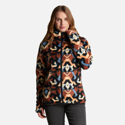 Chaqueta Mujer Calur-Oso Print Terracota Haka Honu