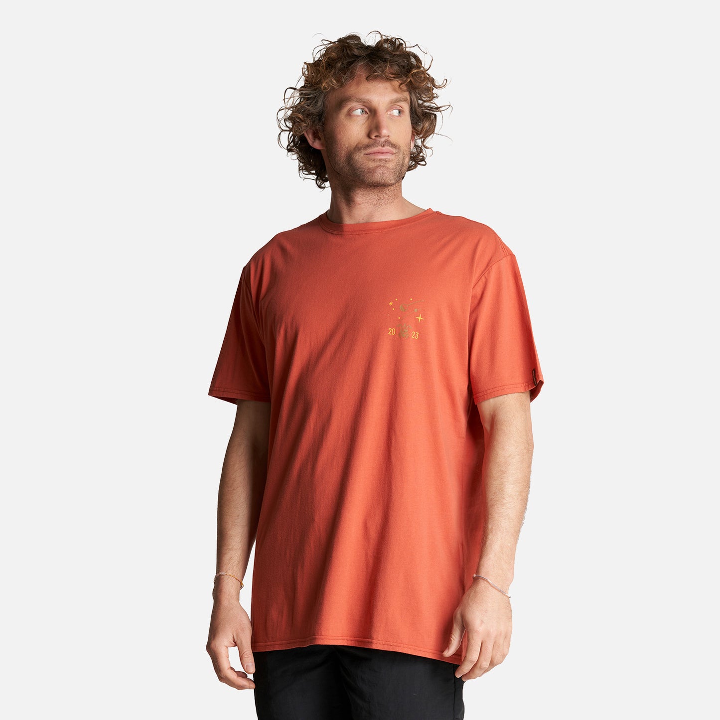 Polera Hombre Atardecer Naranjo Haka Honu